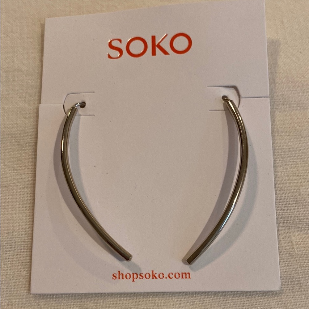 SOKO Silver Contemporary Earrings